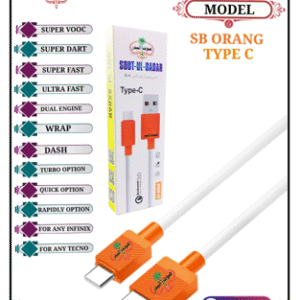 Sb Orange Type C Charging Cable